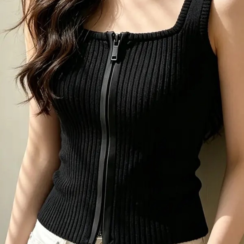 黑色針織背心女2026新款時髦洋氣高級感輕熟法式時尚小個子上衣夏