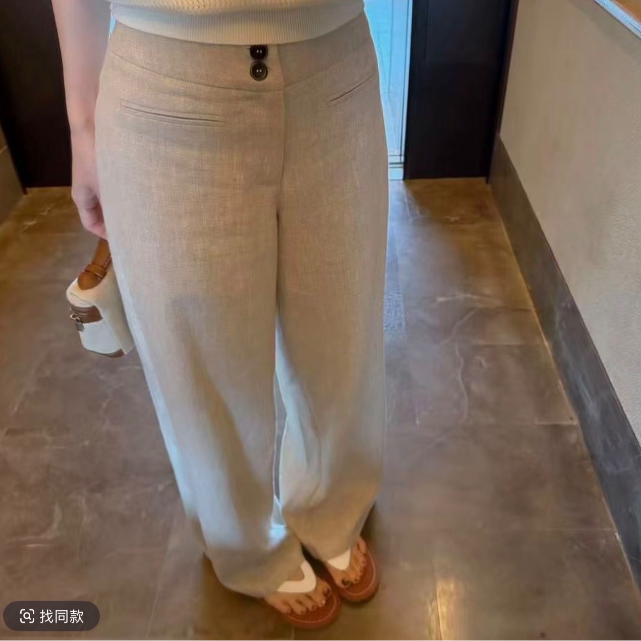 LemonChen 法式鏤空polo領女夏季顯瘦無袖坎肩打底針織背心