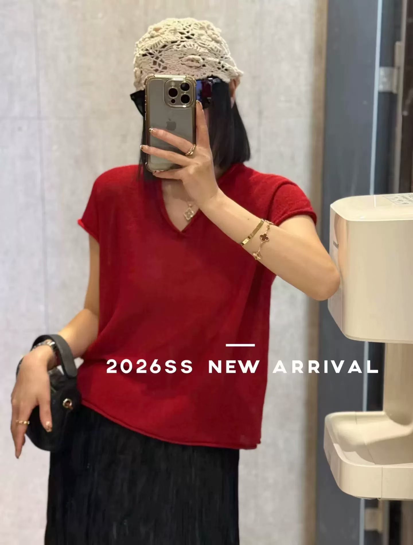 2026夏季新款慵懶風氣質百搭藍色短袖針織t恤女裝辣妹V領簡約上衣