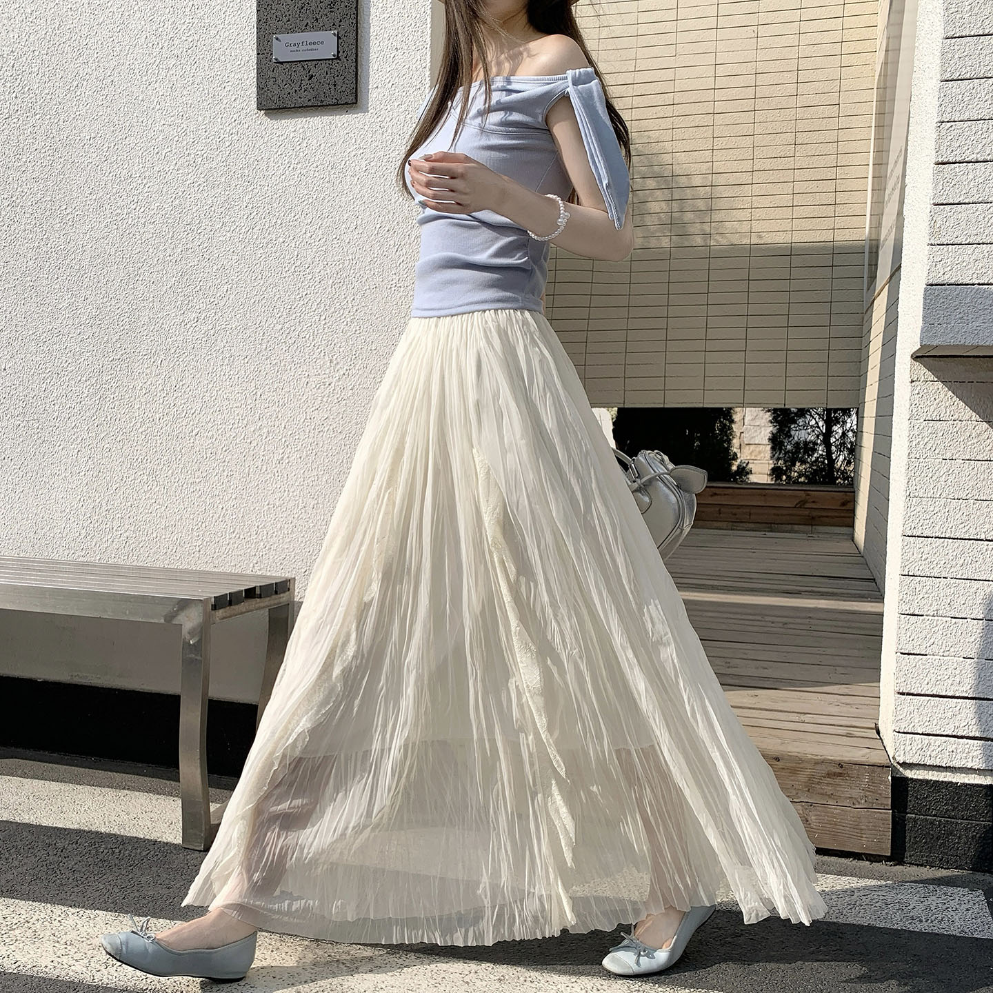 夏季蕾絲拼接網紗裙半身裙女2026新款百褶網紗裙超仙女裙子長