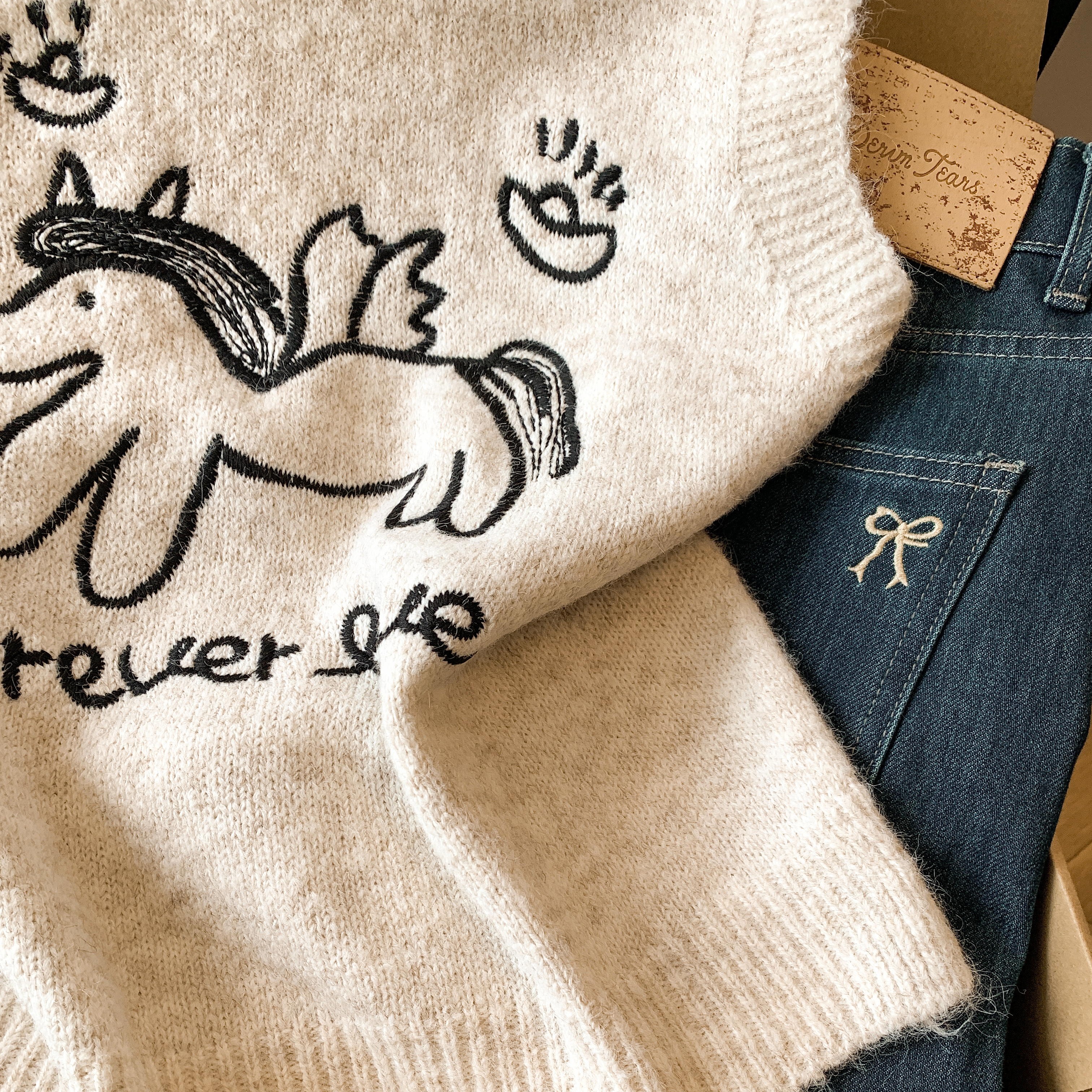 實拍 韓系高級感小馬刺繡圓領針織馬甲坎肩秋冬新款顯瘦疊穿上衣