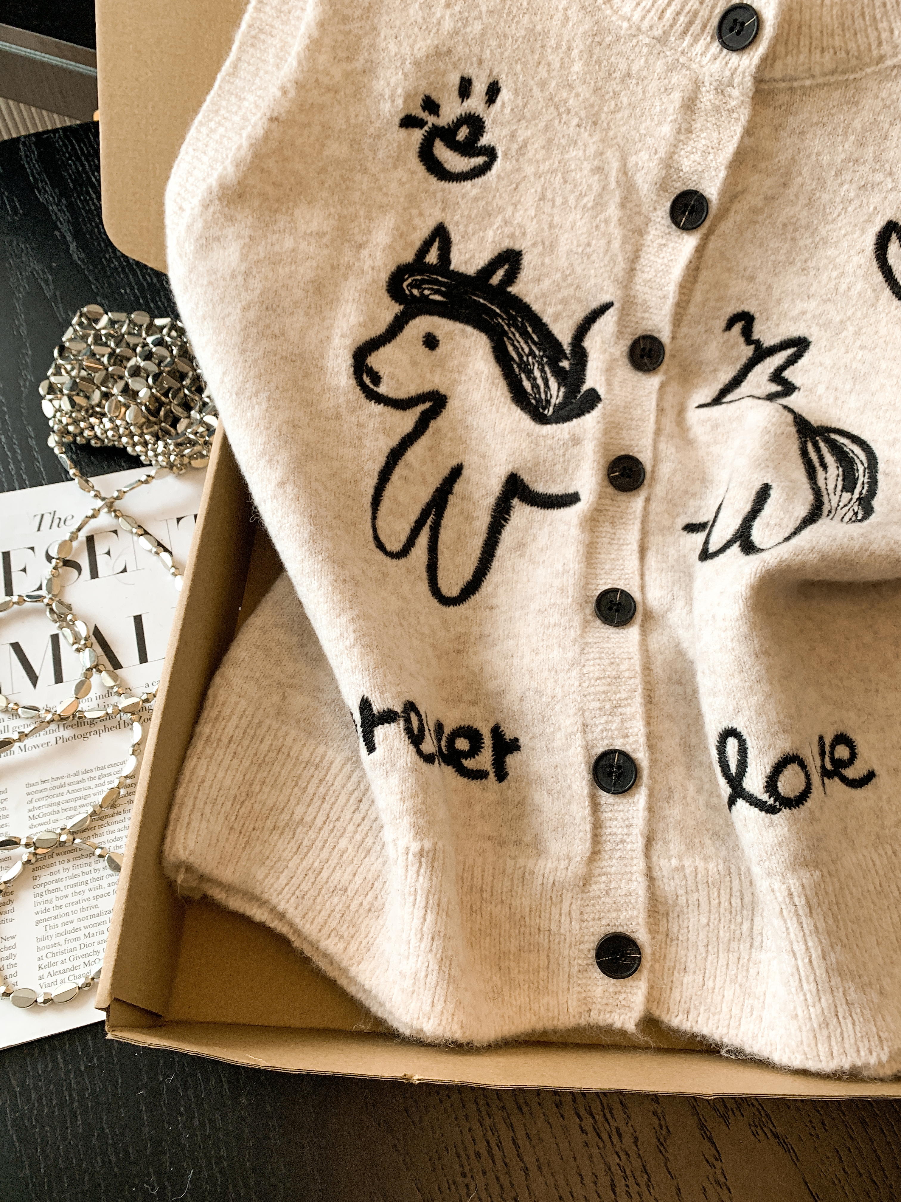 實拍 韓系小馬刺繡圓領針織衫女秋冬新款顯瘦疊穿馬甲坎肩上衣潮