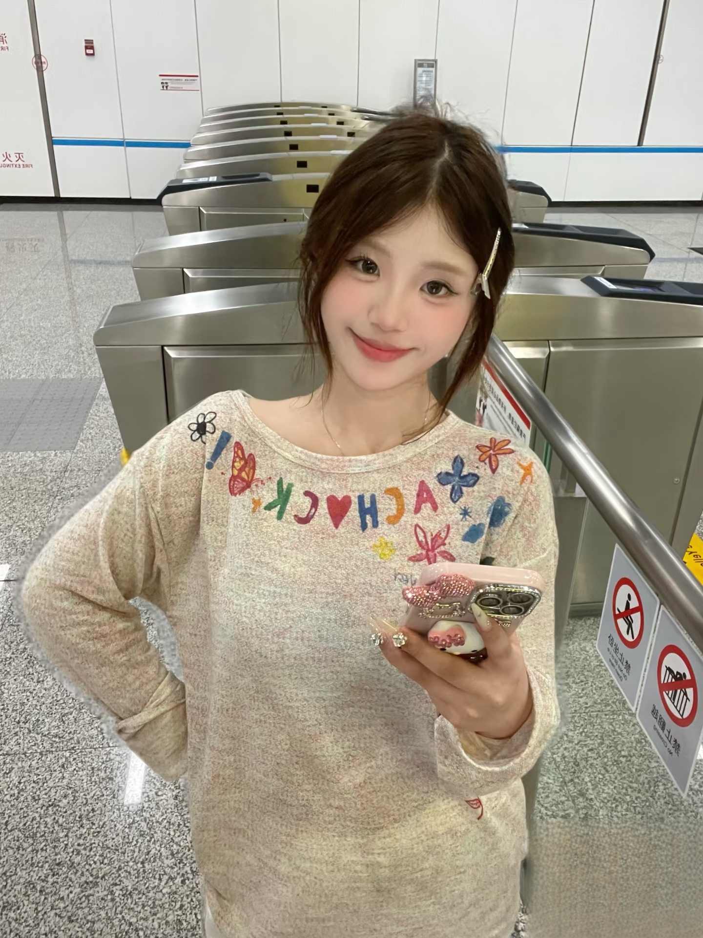 MY11123# A chock 美式辣妹甜心防晒透气罩衫女裝貨源服裝批發