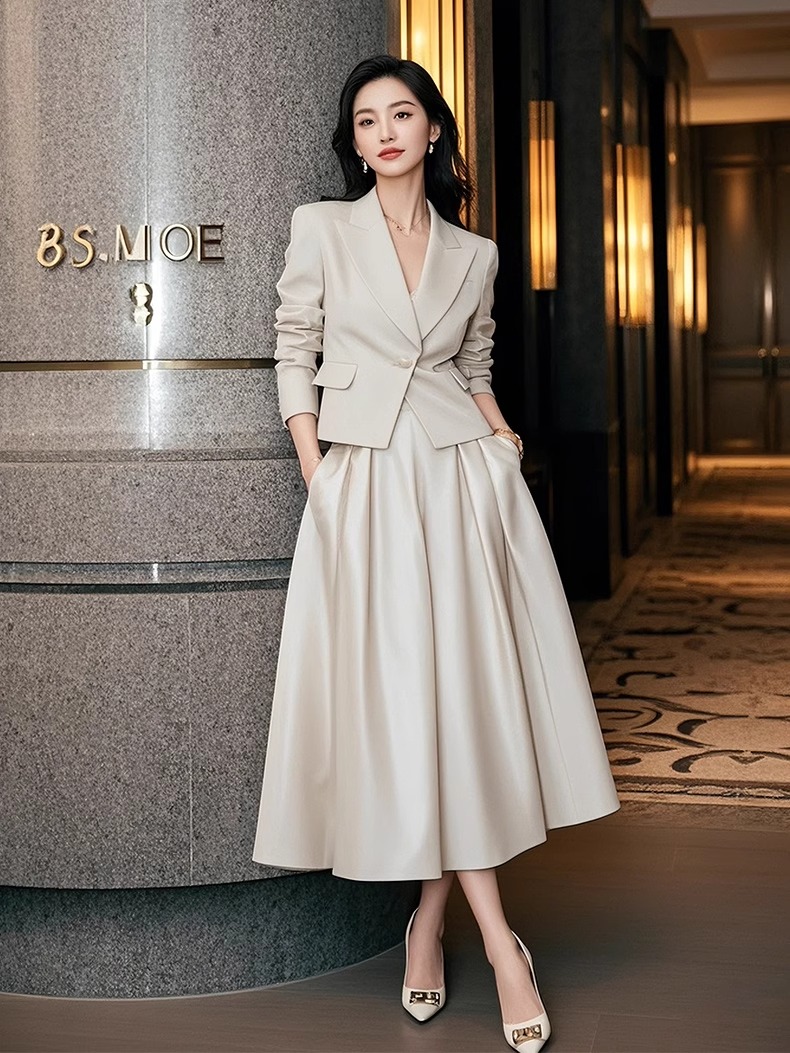 MY13574# 新款女装时尚穿搭一整套气质西装套装裙子高级感洋气通勤女裝...