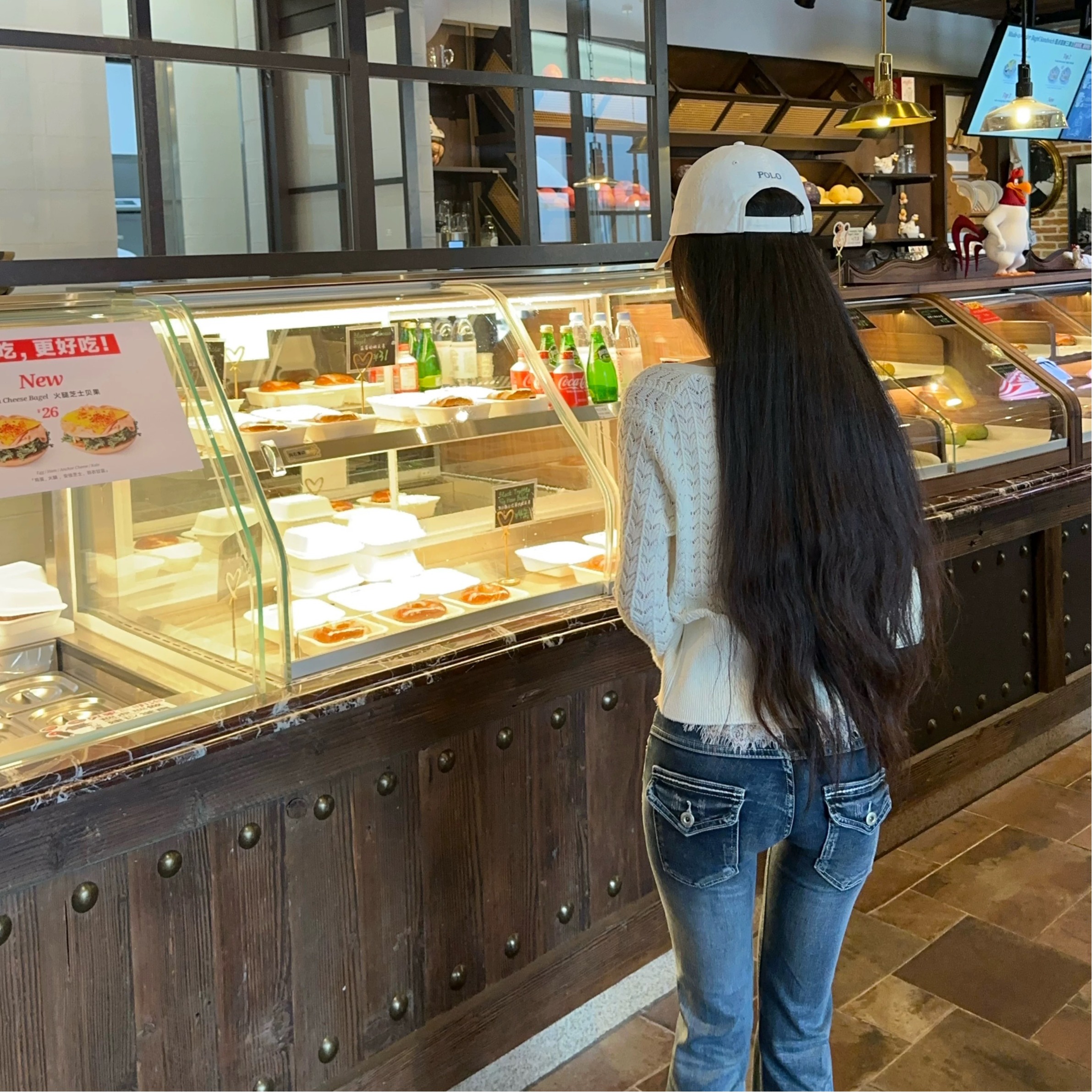 JAMAIS VU感覺入場券超模造型師！低腰修身微喇 口袋牛仔褲秋