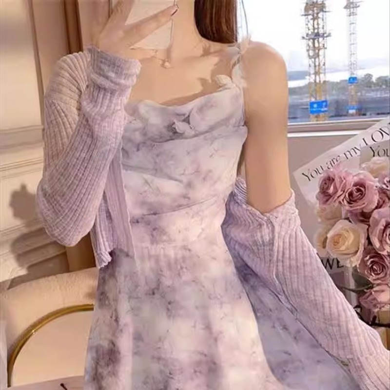 小清新優雅冰絲v領輕薄針織防曬罩衫2026秋季超好看漂亮百搭上衣