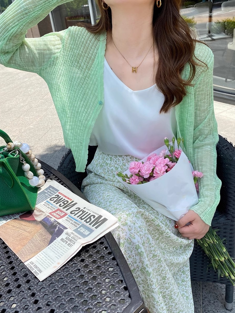 針織開衫女薄款2026年夏季冰絲外套空調衫吊帶裙外搭防曬罩衫上衣
