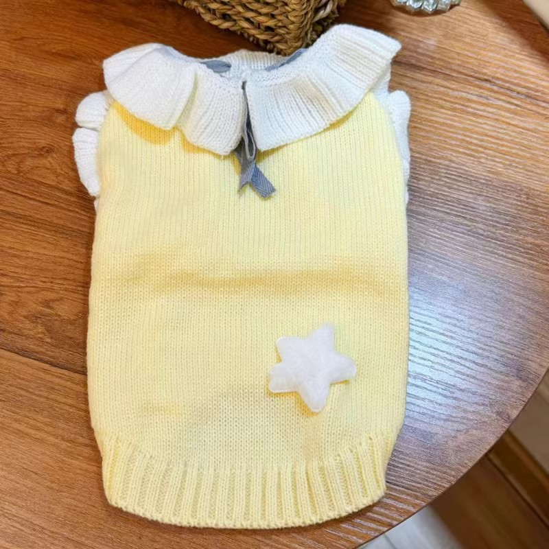 跨境小狗狗衣服約克夏小型幼犬泰迪雪納瑞比熊冬天寵物針織毛衣
