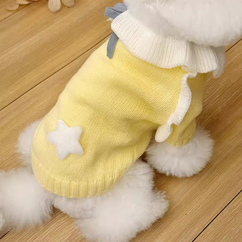 跨境小狗狗衣服約克夏小型幼犬泰迪雪納瑞比熊冬天寵物針織毛衣