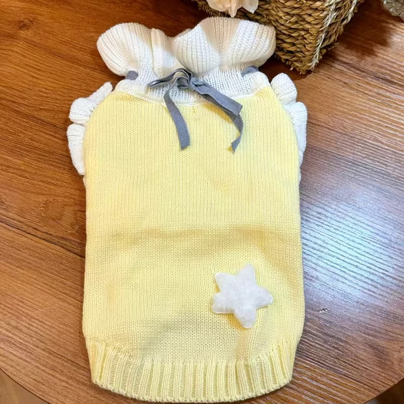 跨境小狗狗衣服約克夏小型幼犬泰迪雪納瑞比熊冬天寵物針織毛衣