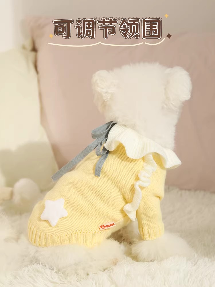 跨境狗狗衣服春裝小型犬博美泰迪比熊幼犬春天寵物小狗毛衣春季