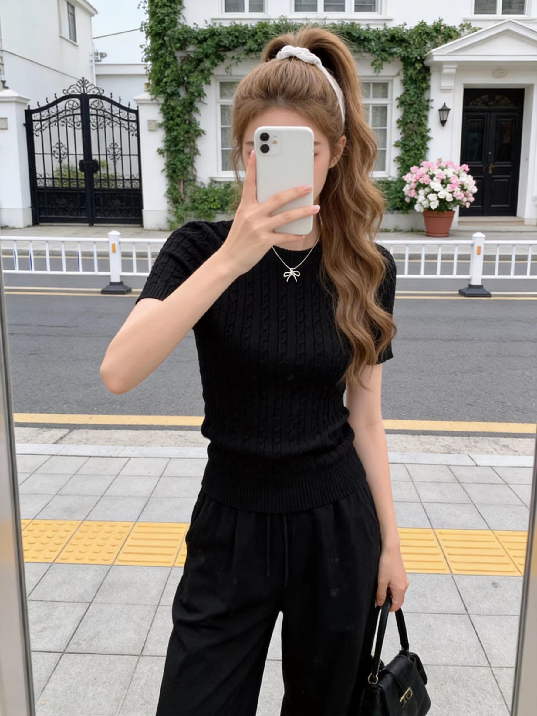 春夏女裝2026新款高端小資小上衣絕美巨好看短袖打底針織衫t恤女