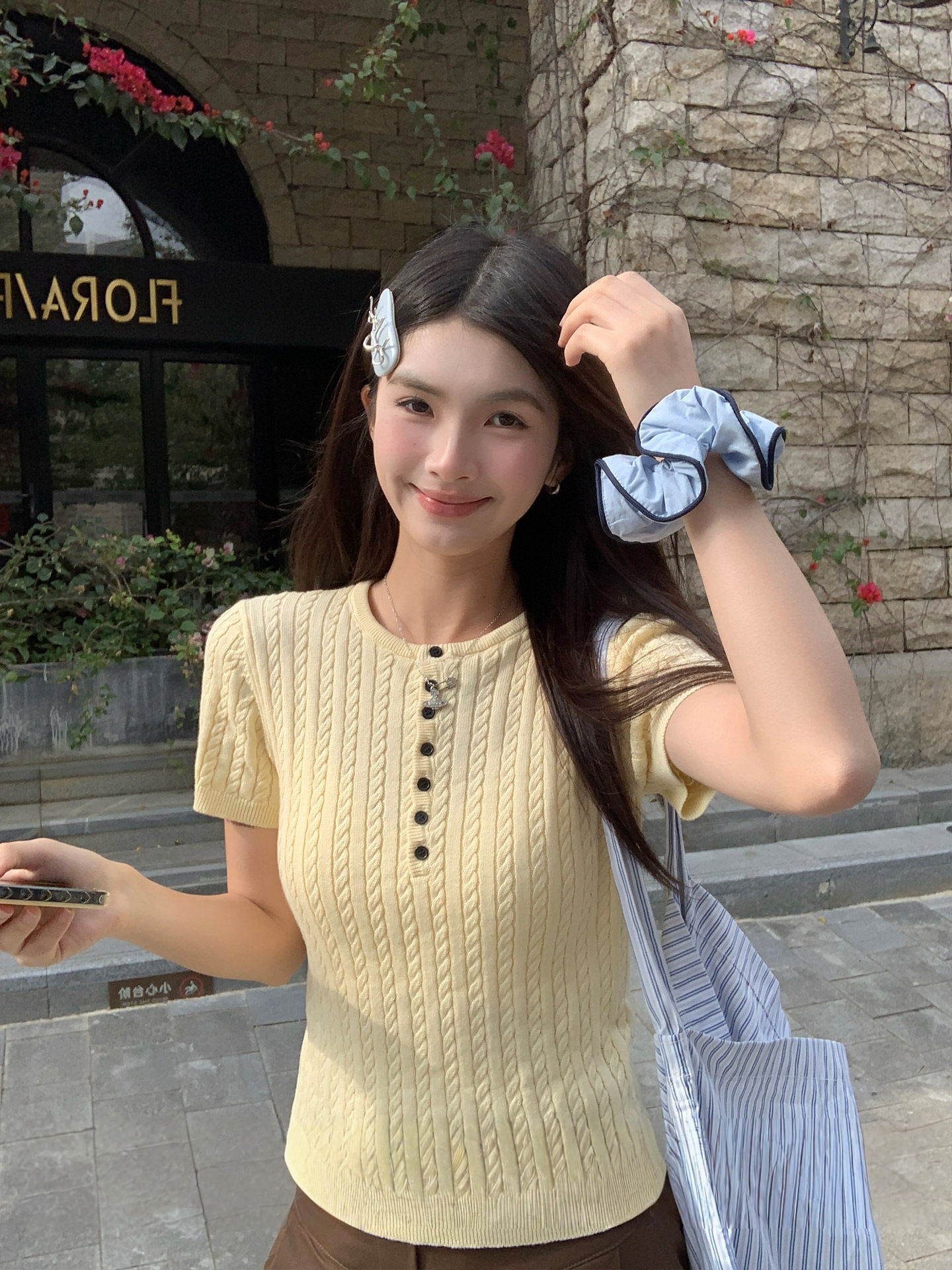 針織短袖2026新款夏季外搭修身灰色t恤女早春韓系穿搭上衣