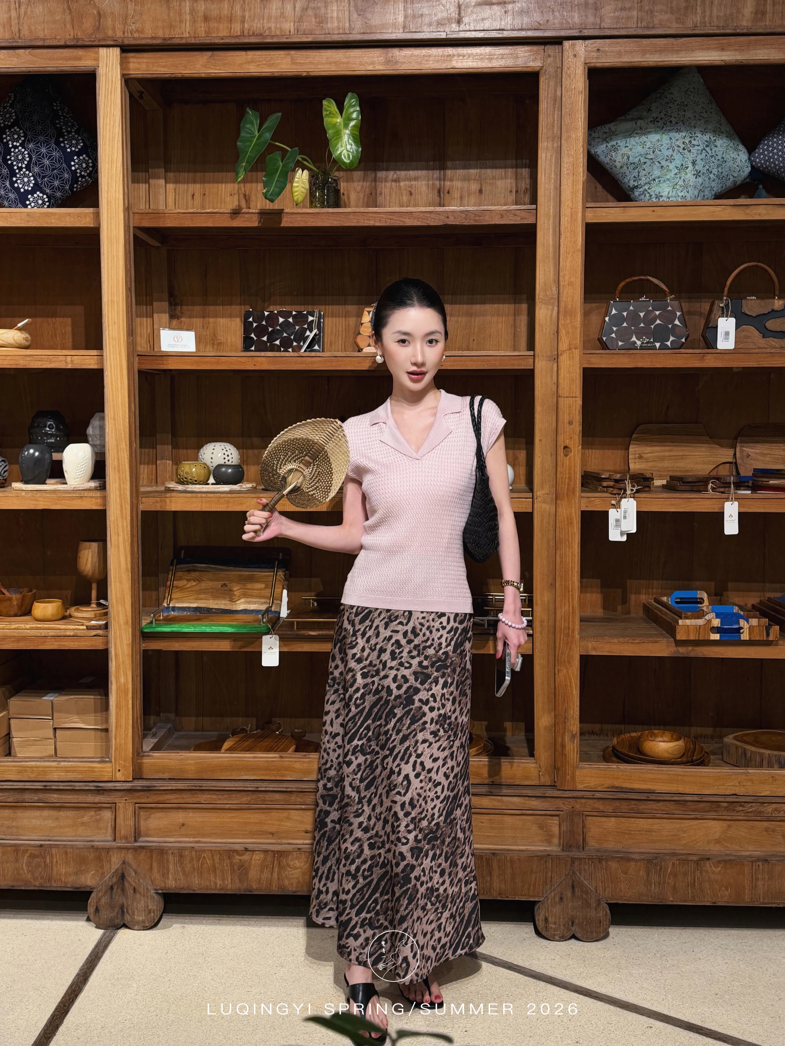 天絲羊毛桑蠶絲絞花針織T恤女春修身無袖上衣