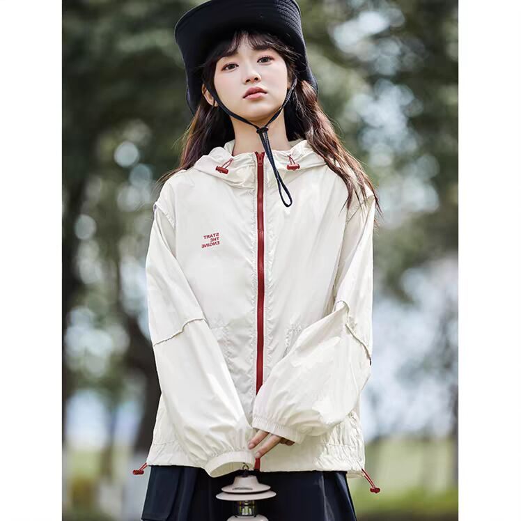 RY3332# 山系户外防晒衣女2026夏季新款防紫外线宽松休闲薄防晒服外...