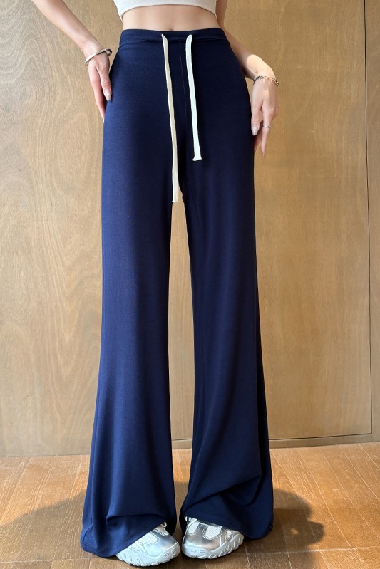 實拍垂垂褲銅氨絲低腰拖地褲舒適顯瘦休閑褲女褲子2026春夏新款