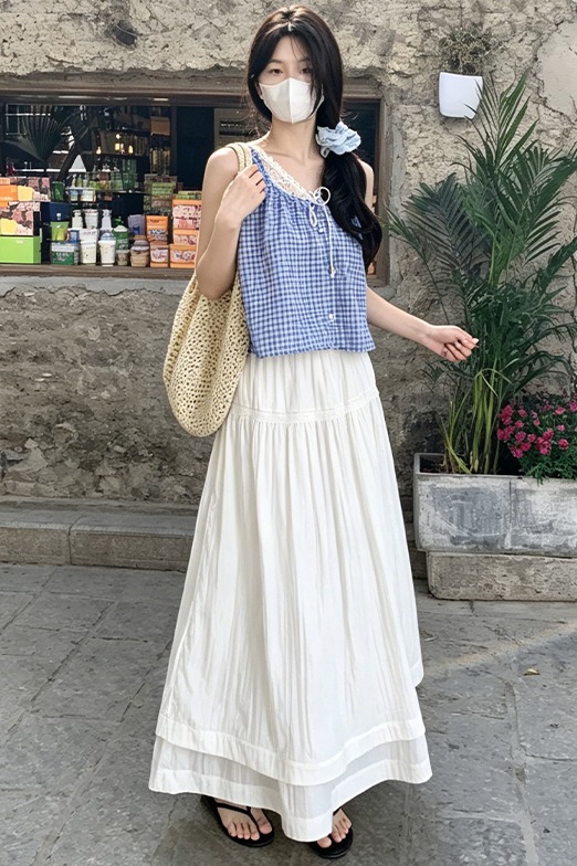 實拍粉色半身裙女2026新款夏季a字裙今年流行顯瘦半裙中長裙子女