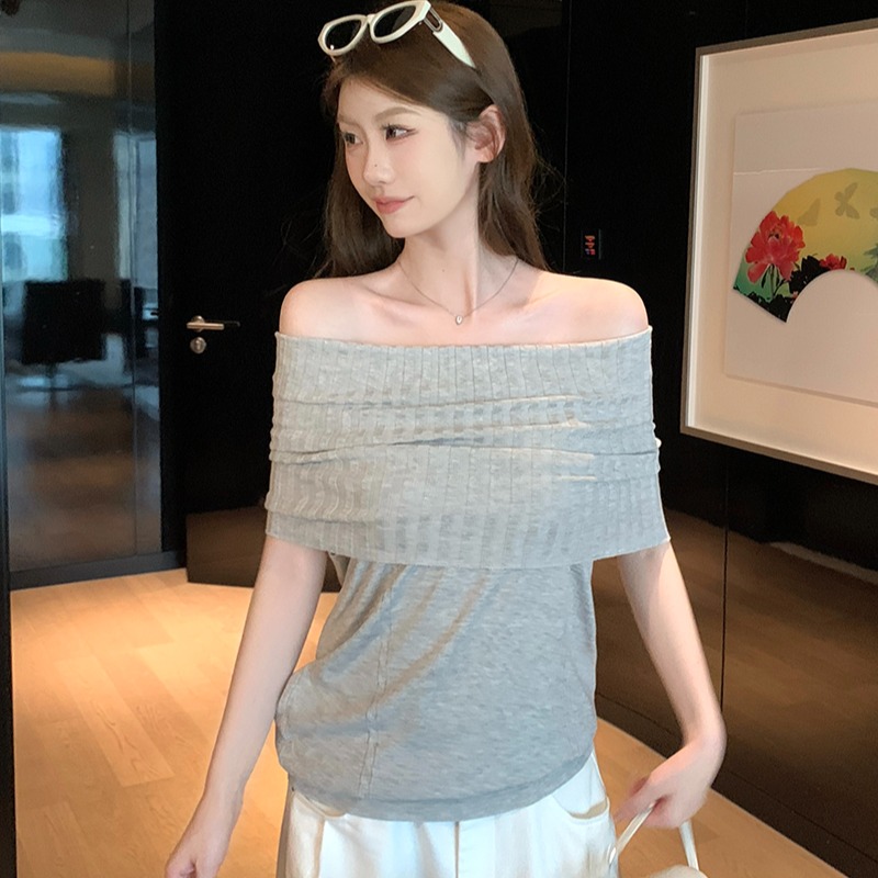 實拍~針織蕩領無袖背心女2026夏季新款坑條寬松顯瘦氣質上衣