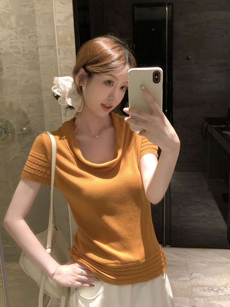 實拍~韓系風格巨好看清新百搭的夏季上衣女