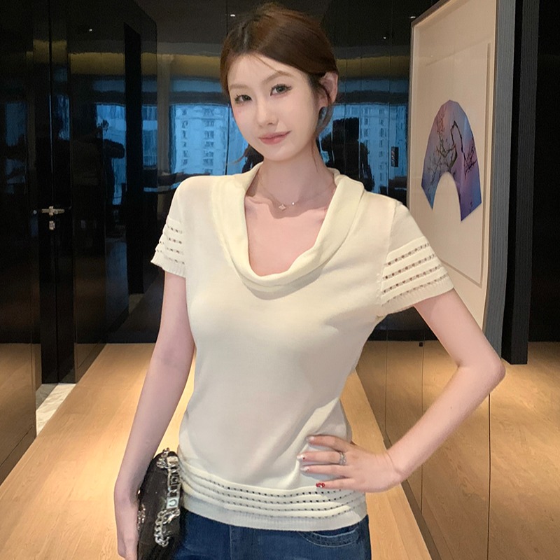 實拍~韓系風格巨好看清新百搭的夏季上衣女