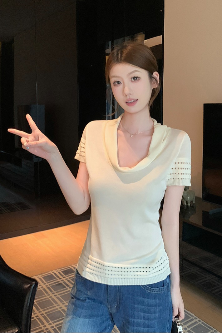 實拍~韓系風格巨好看清新百搭的夏季上衣女