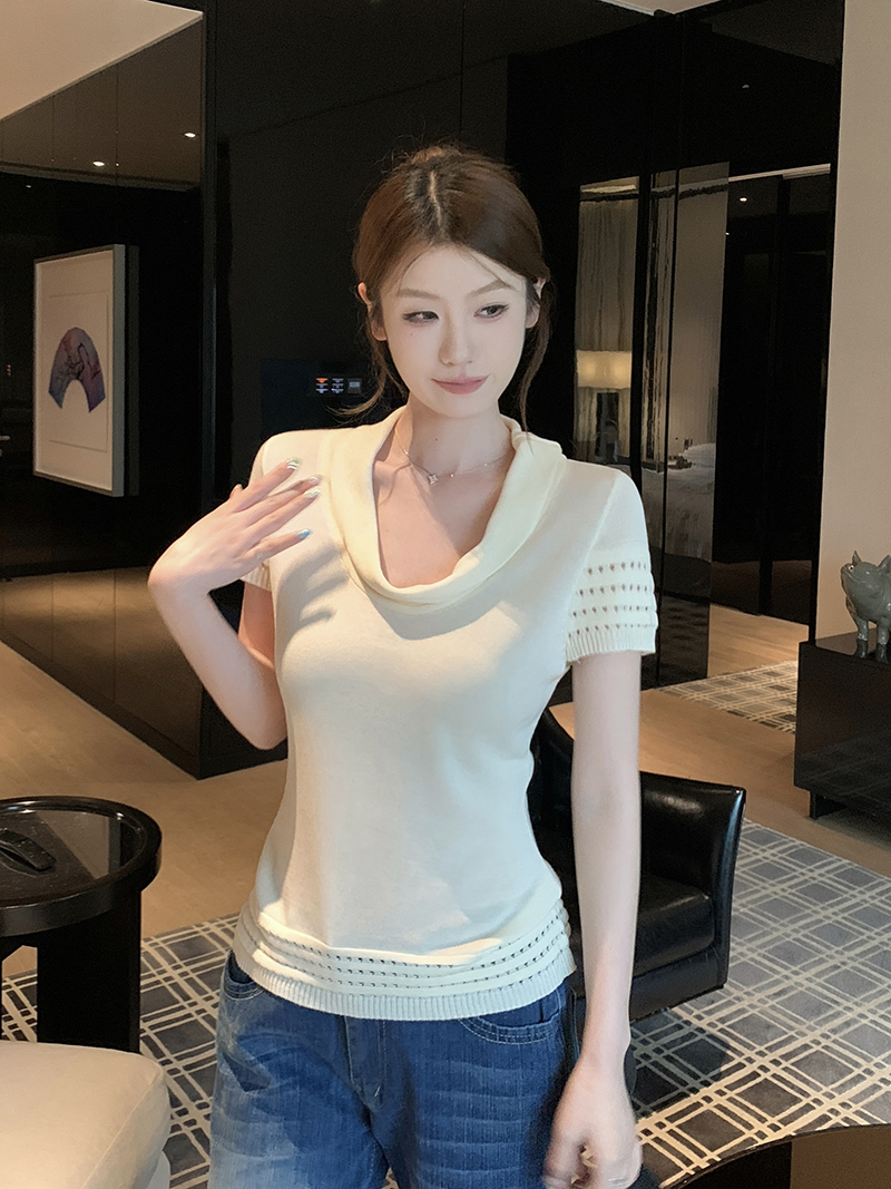 實拍~韓系風格巨好看清新百搭的夏季上衣女