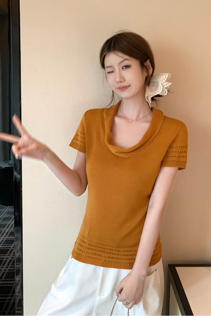 實拍~韓系風格巨好看清新百搭的夏季上衣女