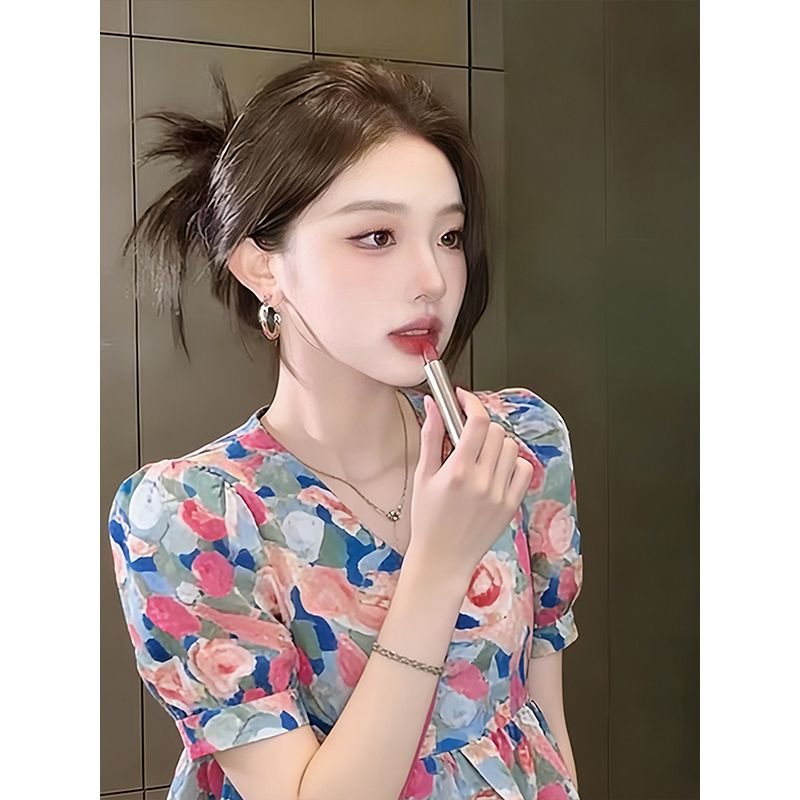 純欲風v領襯衫設計感女2026年新款夏季寬松襯衣獨特別致上衣
