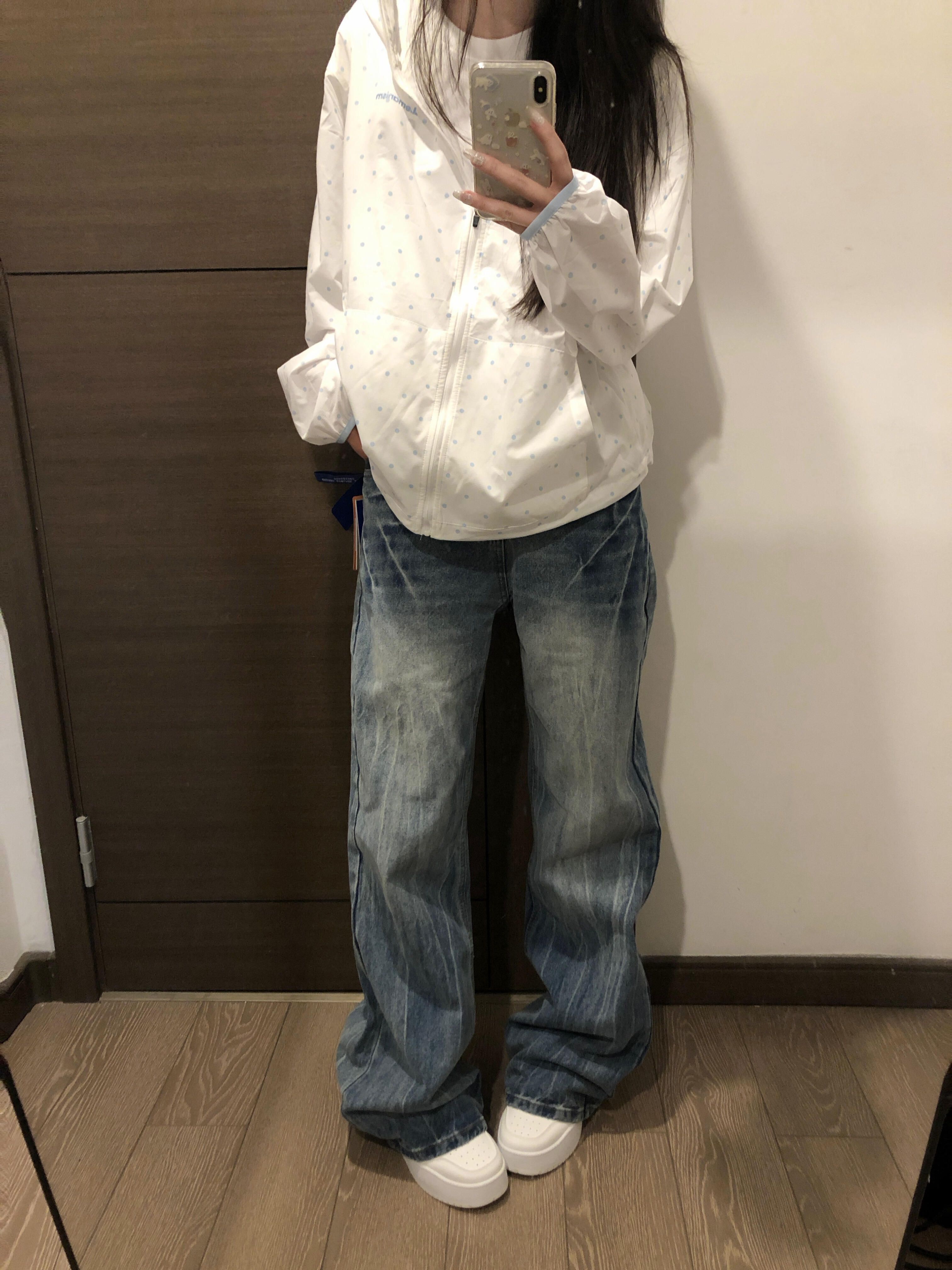 慵懶波點連帽防曬衣女夏薄款透氣防紫外線休閑寬松百搭外套