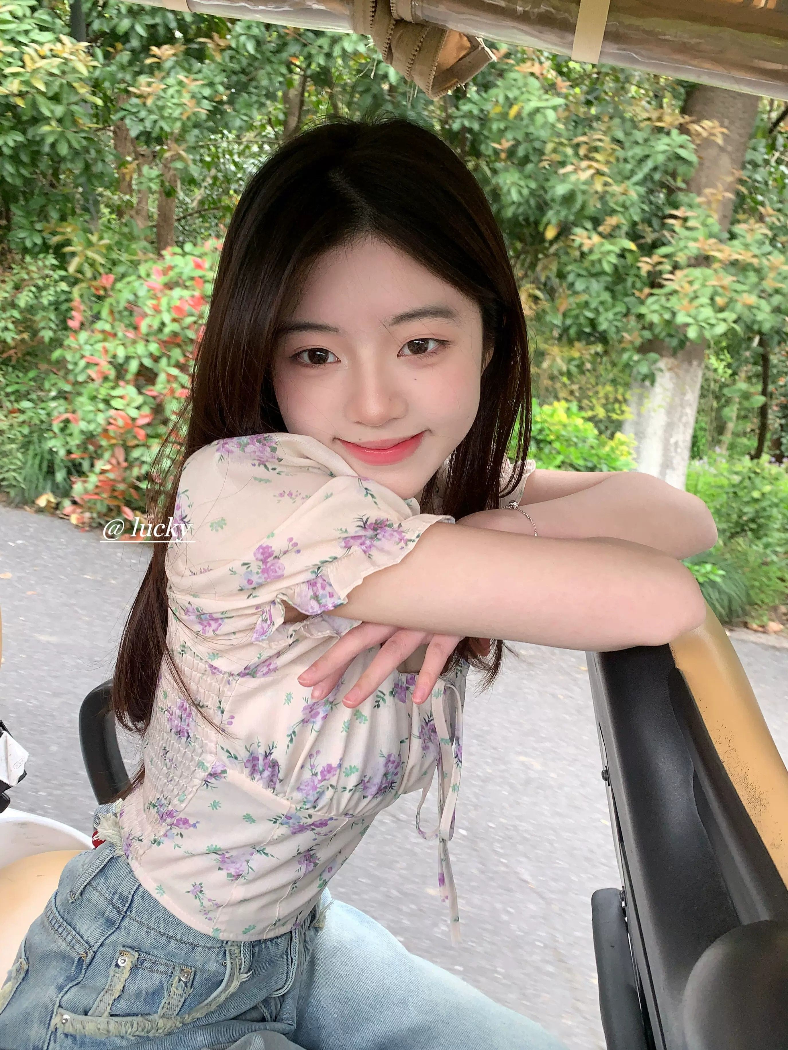 碎花女泡泡袖2026夏季甜美兩穿上衣收腰短款小衫夏季新品