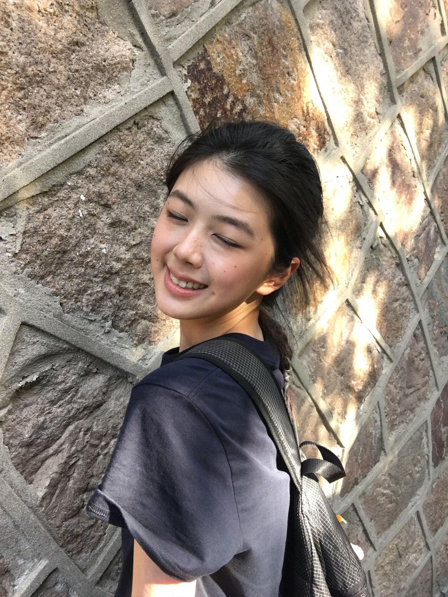 藏青色字母數字 7 印花短袖T恤女夏季韓系休閑風寬松顯瘦百搭上衣