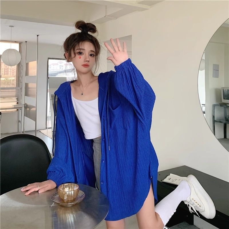 防曬衣外套女夏季新款慵懶風寬松外穿輕薄透氣防曬開衫上衣