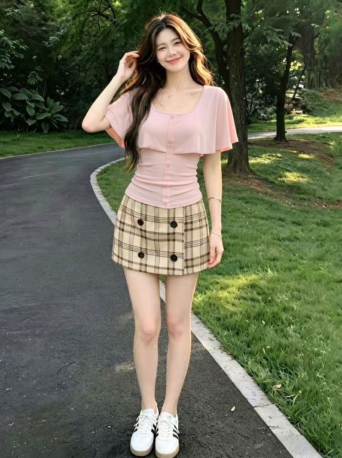 純欲甜美風荷葉邊短袖女夏季顯瘦溫柔性感T恤一字肩上衣