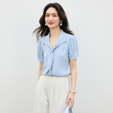 批发白色雪纺衬衫<b class='q'>女士</b>2026新夏季职场通勤正装短袖上衣面试<b class='q'>职业装</b>衬衣