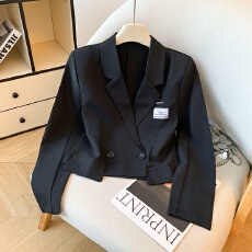 批发2026实拍早春新款学院法式名媛风西装外套女独特别致韩系西服