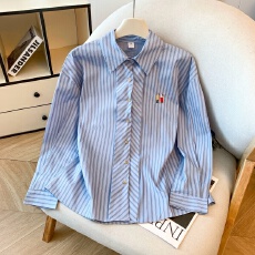 批发实拍2026早春条纹衬衫女小个子衬衣内搭<b class='q'>夏季</b>上衣防晒外套