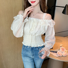 批发2026春季实拍法式小资小上衣气质高级感巨好看洋气减龄小香风露肩