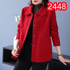 批发女士翻领外套秋季2025新款秋冬女装今年流行漂亮中年妈妈<b class='q'>上衣</b>大码