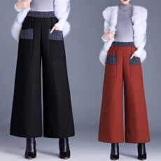 批发实拍羽绒棉裤女阔腿裤冬季外穿保暖<b class='q'>女裤</b>2025<b class='q'>妈妈</b>装长裤女大码宽松