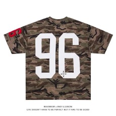 批发拔尖儿美式复古高街迷彩<b class='q'>嘻哈</b>短袖男女国潮牌情侣宽松街头半袖TEE