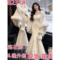 批发SISI JIANG“纱绘子小姐”法式气质时尚蕾丝花边收腰显瘦<b class='q'>连衣裙</b>