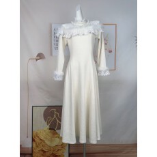 批发瑞茜月光礼赞 秋冬温柔风气质显瘦长袖<b class='q'>连衣裙</b>