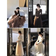 批发11.27 20:00pm上新网纱假两件<b class='q'>连衣裙</b>