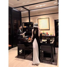 批发Sun雅乔紫标航海裙高级感<b class='q'>黑白</b>撞色两件套<b class='q'>连衣裙</b>