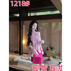 批发Sun雅乔迷魂记水彩晕染油画蔷薇印花<b class='q'>雪纺上衣</b>+半裙女