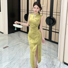 批发实拍~2026新款新中式国风气质温柔旗袍日常可穿年轻款<b class='q'>包臀</b>连衣裙