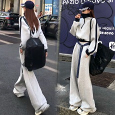 批发婉君发发卫衣秋款艺术风百搭休闲宽松显瘦卫衣套装