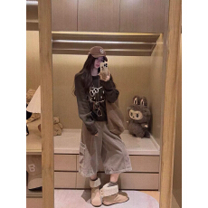 批发 韩系复古粗针kt猫针织毛衣女秋宽松慵懒风插肩袖时髦上衣