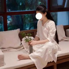 批发新中式女装佛系禅意茶服2025年女秋季中国风茶道服女亚麻<b class='q'>棉麻</b>套装