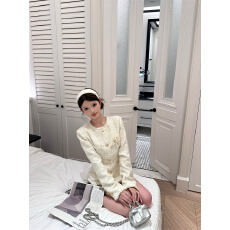 批发实拍夹棉<b class='q'>小香</b>风<b class='q'>套装</b>重工编织亮片外套收腰半裙两件套秋冬季高级感